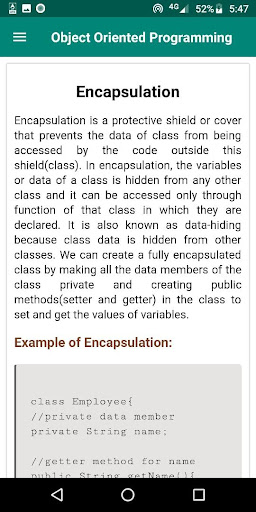 Object Oriented Programming (O Screen 2