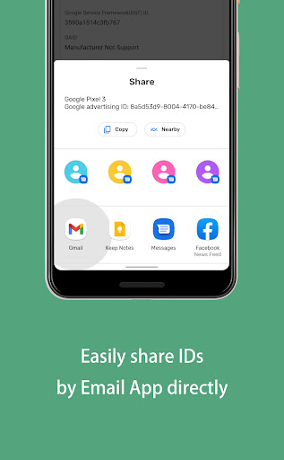 My Device IDs: GSF GAID viewer Screen 2
