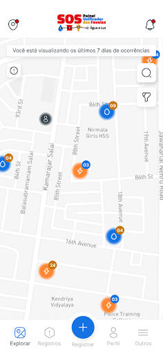 Android application SOS Água e Luz screenshort