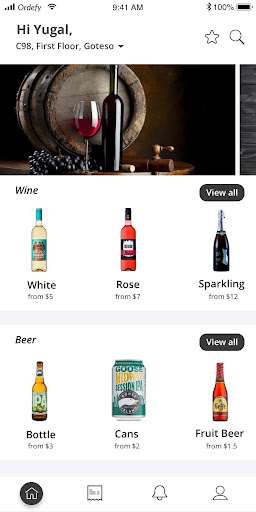 E-Booze - Liquor Delivery Screen 2
