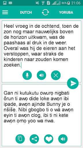 Android application Yoruba Dutch Translator screenshort