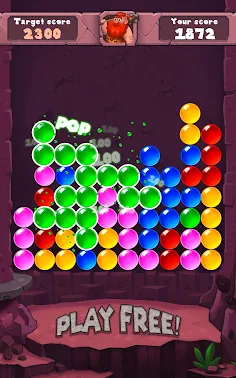 Stone Age Bubble Popper - Screenshot 2