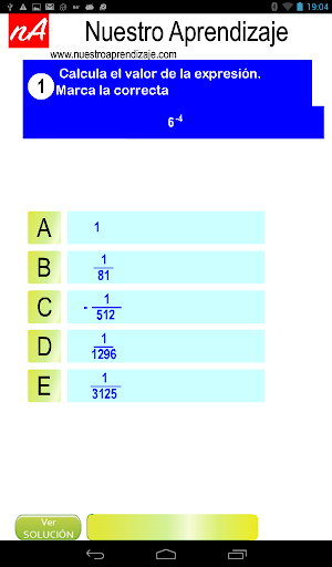 Potencia base Q exponente cero Screenshot 3 - AppWisp.com