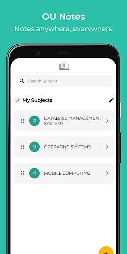 Android application OU Notes screenshort