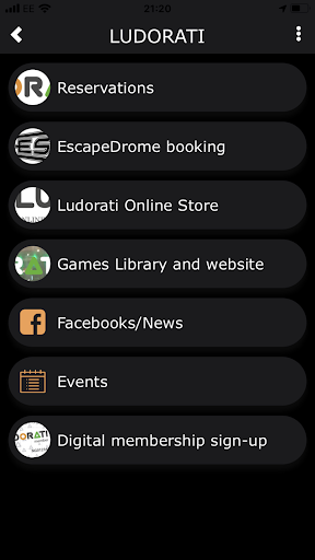 Android application Ludorati app screenshort
