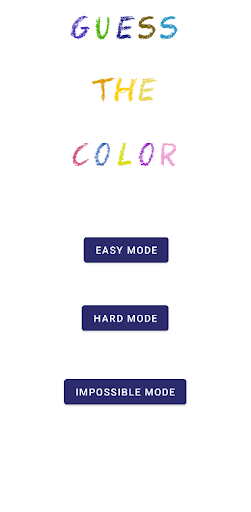 Android application Guess the Color screenshort