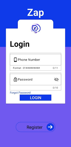 Android application Zap screenshort