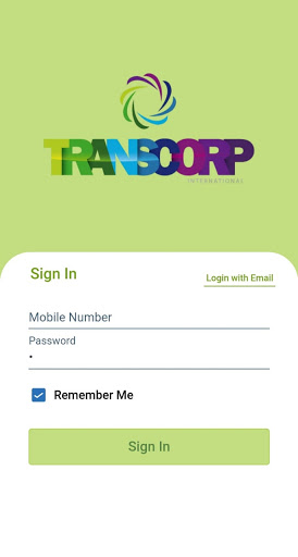 Android application Transcorp DMS screenshort