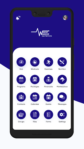 Android application Weight Warrior Nutrition screenshort