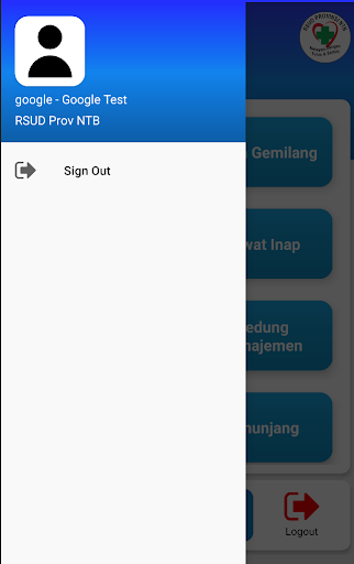 Android application CodeBlue RSUD Provinsi NTB screenshort