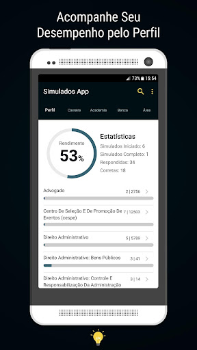 Android application Simulados App - Concursos Públ screenshort