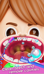 牙醫遊戲：牙齒護理診所