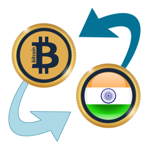 Bitcoin x Indian Rupee logo
