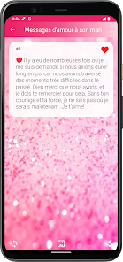 Captura de Pantalla 7 Messages et Images d'Amour android