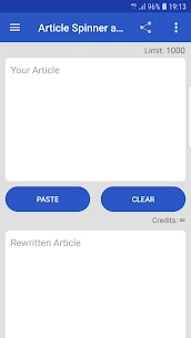 Article Spinner and Rewrite Pro Mod Apk (Pro Unlocked/No Ads) 1