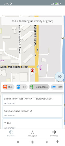 Android application Georgia Offline Map screenshort