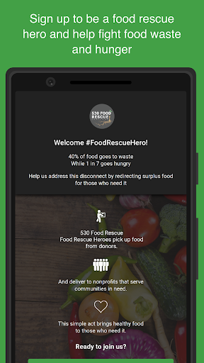 Android application 530 Food Rescue Coalition screenshort