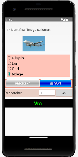 Swahili Français Demo Screen 3