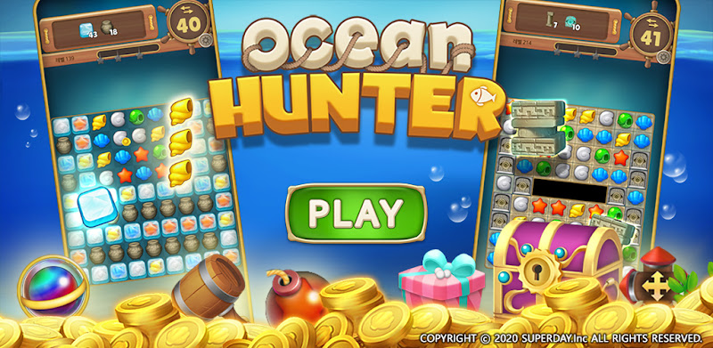 Ocean Hunter : Match 3 Puzzle