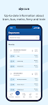 screenshot of GVB travel app