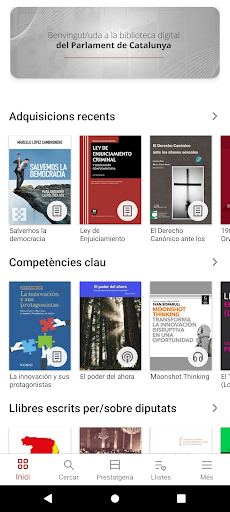 Android application Biblio digital Parlament.cat screenshort