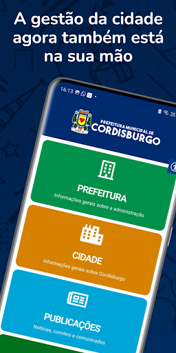 Android application Prefeitura de Cordisburgo screenshort