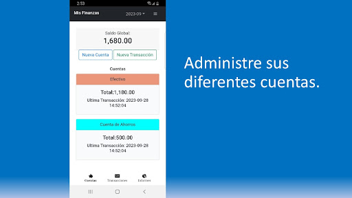 Android application iFinanzas - Ingresos y Gastos screenshort