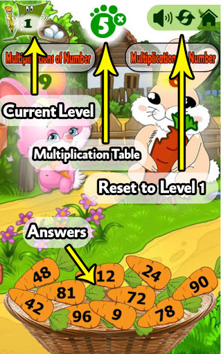 Android application Math Drills Educational Game screenshort