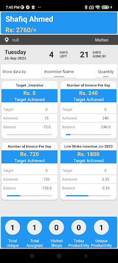 Android application Sales Dynamix screenshort