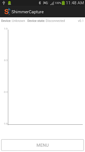 Android application ShimmerCapture screenshort