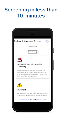 Dyslexia Screening - Dyscreen