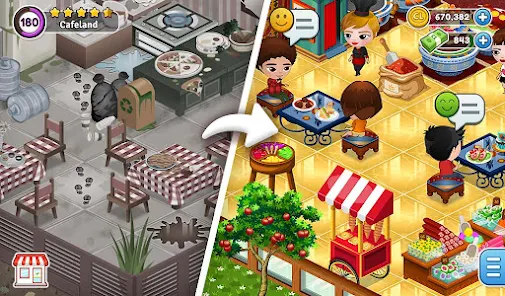 Jogo Cafeland: o restaurante divertido do Facebook ✏️ Meu Tédio