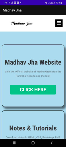 Android application Madhav Jha screenshort