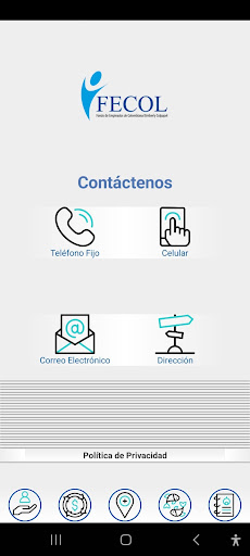 Android application Fecol screenshort
