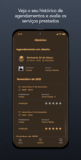 Android application Barbearia 20 de Março screenshort