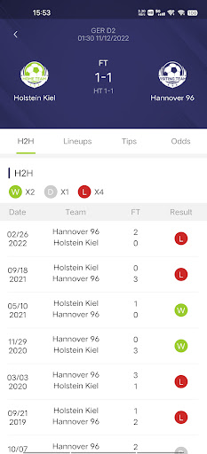 Score Predict 1X2 Screen 2