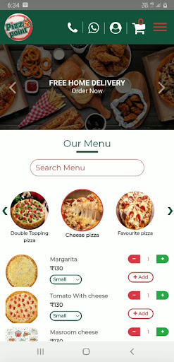 Android application Pizza Point Cheeka screenshort