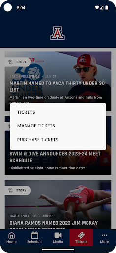 Screenshot of Arizona Wildcats
