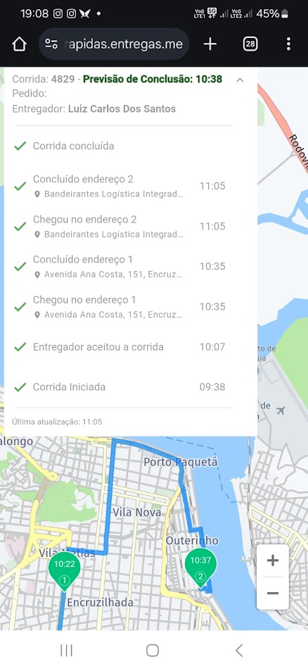 #3. Bell Log - Cliente (Android) Podle: MaisEntregas.com