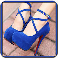 Blue High Heels