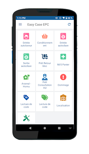 Android application Easy Case EPC screenshort