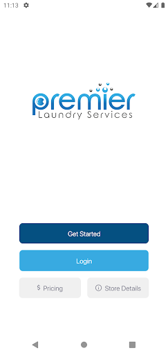 Android application Premier Laundry screenshort