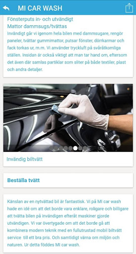 Android application MI CAR WASH screenshort