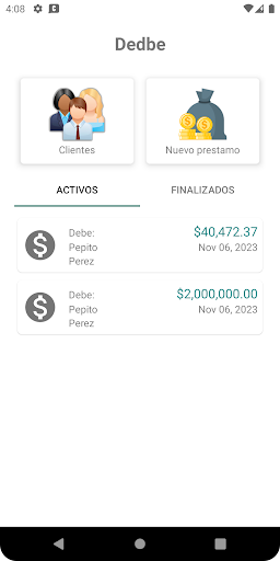 Android application Dedbe screenshort