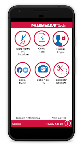 Android application Pharmasave My Drugstore Now screenshort