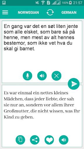 Norwegian German Translator Screen 2