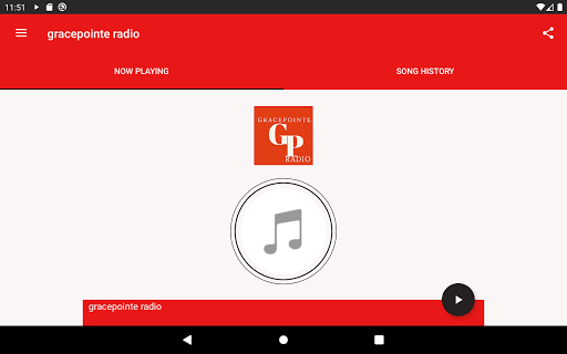 Gracepointe Radio Screen 3
