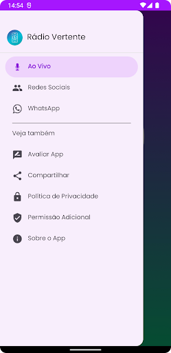Rádio Vertente Screen 2