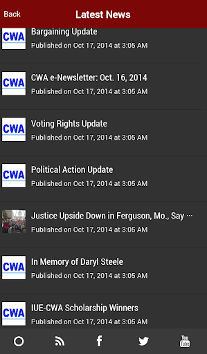 CWA 1150 Screen 2