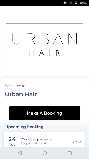 Android application Urban Hair screenshort